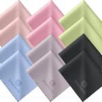 12 Pack Microfiber Lens Cleaning Cloths – Ultra-Soft, Scratch-Free Eyeglass Cloths for Glasses, Screens & Cameras – 7×6 in, Assorted Colors
