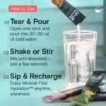 Mineral Hydration Packets – Electrolyte Powder Drink Mix with Calcium, Magnesium, Potassium – No Added Sugar, Natural Ingredients - Variety Pack (12 Packets) - Image 4