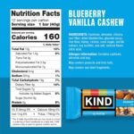 KIND Healthy Snacks Bars, Blueberry Vanilla Cashew, Gluten Free, 5g Protein, 12 Count - Image 2