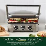 Cuisinart Panini Press and Grill, 1500W 5-in-1 Griddler, Dishwasher-Safe - Image 5