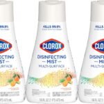 Clorox Disinfecting Mist, Lemongrass Mandarin, Household Essentials, 3 Refills, 16 Fl Oz Each