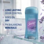 Secret Fresh Antiperspirant Deodorant for Women, 72hr Breathable Sweat & Odor Protection, Instant Freshness & Gentle, PH Balancing Minerals, Clear Gel, Relaxing Lavender Scent, 2.6 oz - Image 2