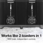 Proctor Silex 4 Slice Toaster with Extra Wide Slots For Bagels - Image 2