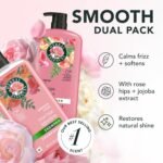 Herbal Essences Shampoo & Conditioner Set, Rose Hips - Smooth Collection, Paraben-Free, Color-Safe, Shiny Hair with Jojoba & Vitamin E, 29.2 Fl Oz Each, 2-Pack - Image 2