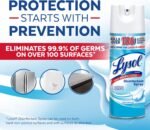Lysol Sanitizing and Antibacterial Spray for Disinfecting & Deodorizing, Crisp Linen, 12.5 Fl Oz - Image 5