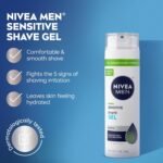 NIVEA MEN Sensitive Shave Gel, No Drying Alcohol, Mulitpack, 3 x 7 OZ - Image 3
