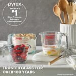 Pyrex Essentials (3-Pack) Glass Measuring Cups Set (1, 2 & 4 Cup) - Image 5