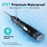 COSLUS ADA Accepted C20 Water Dental Flosser Pick, Professional Set Black - Image 5