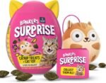 Bonkers Surprise Catnip Flavor Cat Treats, 60g Egg Case with Blind Box Cat Toy (1 of 8 Collectible Toys)