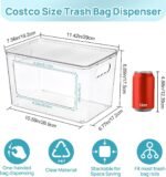 Vtopmart 2 Pack Clear Trash Bag Holder, Stackable Garbage Bag Dispenser - Image 4
