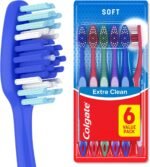 Colgate Extra Clean Adult Toothbrushes, Soft, Value 6 Pack