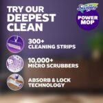 Swiffer PowerMop Multi-Surface Mopping Pad Refills for Floor Cleaning, 11 Count, White/Purple - Image 2