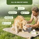 IMMHABI 400 Count Hypoallergenic Dog Wipes, Unscented Plant-Based Pet Wipes - Image 3