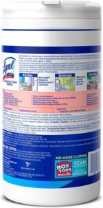 Lysol Disinfecting Wipes, Multi-Surface Cleaner, Crisp Linen, 80 ct. - Image 2