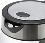 Amazon Basics Electric Kettle with Glass Carafe for Tea and Coffee, BPA-Free, Fast Boiling, Auto Shut-Off, Boil-Dry Protection, Water Level Indicator, 1.7 Liter, 1500W, Black and Silver - Image 3