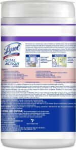 Lysol Dual Action Disinfectant Wipes, Multi-Surface Antibacterial Scrubbing Wipes, For Disinfecting and Cleaning, Citrus Scent, 75ct - Image 2