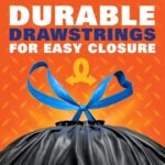 Hefty Strong 30 Gallon Trash Bags, Large Trash Bags 30 Gallon Size, Durable Drawstring Enclosure, Resists Punctures, Leaks, and Tears, Black, Unscented, 56 Bags - Image 4