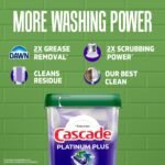 Cascade Platinum Plus Lemon Dishwasher Pods Dishwasher Detergent Tabs Tablets Dish Detergent Pod Dish Soap, 31Count - Image 3