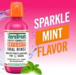 TheraBreath Anticavity Fluoride Mouthwash, Sparkle Mint, 16 fl oz, 2-Pack - Image 2