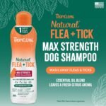 TropiClean Flea and Tick Shampoo for Dogs, Max Strength Formula, 20oz - Image 3