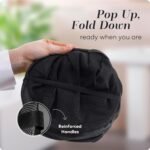 Handy Laundry Mesh Pop-Up Hamper Collapsible with Side Pocket 2-Pack - Image 3