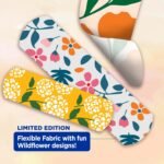 BAND-AID Brand Flexible Fabric Adhesive Bandages, Wildflower Designs, 30 Ct - Image 2