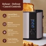 Elite Gourmet 4-Slice Long Slot Toaster, Extra-Wide Slots, 6 Browning - Image 4