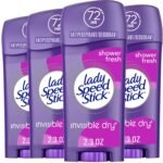 Lady Speed Stick Antiperspirant Deodorant, Shower Fresh, 2.3 oz (4 Pack)