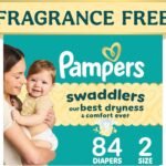 Swaddlers Diapers, Size 2 (10-22 lbs), 84 Count, Absorbent, Keeps Baby Dry and Comfortable, Pediatrician Recommended Skin Safe Disposable Baby Diaper