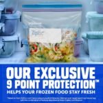 Ziploc Gallon Freezer Bags, Food Storage, Stand-Up Bottom, 66 Count - Image 3