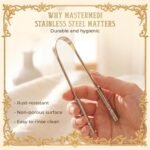 MasterMedi Tongue Scraper with Case Easy to Use Tongue Scraper for Adults, Tongue Cleaner for Oral Care & Hygiene (Single Pack (with Travel Case)) - Image 4
