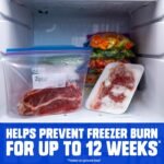 Ziploc Gallon Freezer Bags, Food Storage, Stand-Up Bottom, 66 Count - Image 2