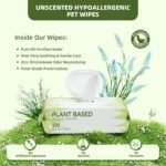 IMMHABI 400 Count Hypoallergenic Dog Wipes, Unscented Plant-Based Pet Wipes - Image 2