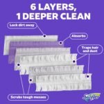 Swiffer PowerMop Multi-Surface Mopping Pad Refills for Floor Cleaning, 11 Count, White/Purple - Image 5