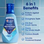 Crest Mouthwash Pro Health Multi-Protection, 1L, 2 Pack, 6-in-1 Benefits, Alcohol Free, Enamel Repair, Breath Freshener, Anti Cavity, Fluoride mouthwash, Bad Breath Treatment for Adults, Contains CPC - Image 3
