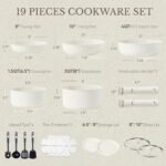 CAROTE 19pcs Pots and Pans Set Non Stick, Detachable Handle Cookware - Image 2