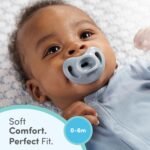 NUK Timeless Comfy Orthodontic Pacifier, 0-6 Months, 5-Pack, Pink Assorted - Image 2