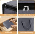 Fab totes 6 Pack Storage Bags for Clothes Blanket Storage Bins with Lids - Image 5