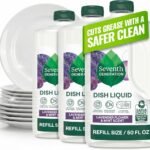 Seventh Generation Dish Liquid, Lavender Flower & Mint, 50 oz, Pack of 3