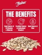 Fisher Dry Roasted Sunflower Seeds Kernels with Sea Salt, 7.25 oz, Sunflower Seeds to Eat, Gluten-Free, No Sugar Added, Crunchy Snacks for Adults, Perfect for Salads, Yogurt, & On-the-Go Snacking - Image 4