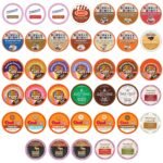 Crazy Cups Flavored Coffee Pods Variety Pack for Keurig K Cups Brewers, Assorted Flavored Coffee Sampler, 40 Count