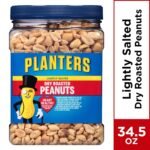 Planters Lightly Salted Dry Roasted Peanuts (34.5 oz Jars) - Image 4