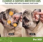 Pet MD Dog Ear Cleaning Wipes – Otic Cleanser for Dogs - 100 ct - Image 2