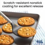 GoodCook Everyday Nonstick Baking Sheet Set, 3 Pack Includes Small (13×9) Medium (15×1) and Large (17×11) Pans Carbon Steel Construction Cookie Sheets Bakeware Set, Gray - Image 4