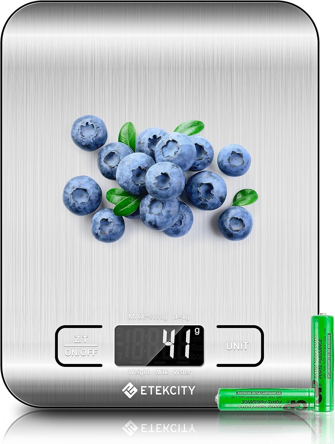 91YrLTBnMcL._AC_SL1500_ Etekcity Food Kitchen Scale, Digital Grams and Ounces, 11lb - Image 1
