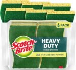 Scotch-Brite Heavy Duty Scrub Sponge, 6 Pack