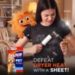 Bounce Pet Hair and Lint Guard Mega Dryer Sheets with 3X Pet Hair Fighters, Fresh Scent, 130 Count - Image 2