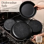 CAROTE 21pcs Pots and Pans Set Non Stick, Detachable Handle Cookware, Black - Image 5