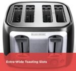 BLACK+DECKER 4-Slice Toaster with Extra-Wide Slots - Image 3