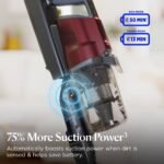 BISSELL PowerClean DualBrush Cordless Stick Vacuum 4196T Pet Hair Pick-Up Black - Image 4